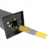 LAMPA DO OGRODU ZEWNĘTRZNA LED CZARNY E27 45CM KWADRAT-5903002033760