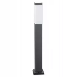Słupek oświetleniowy kwadratowy Masterled E27 65 cm czarny-5903002033784