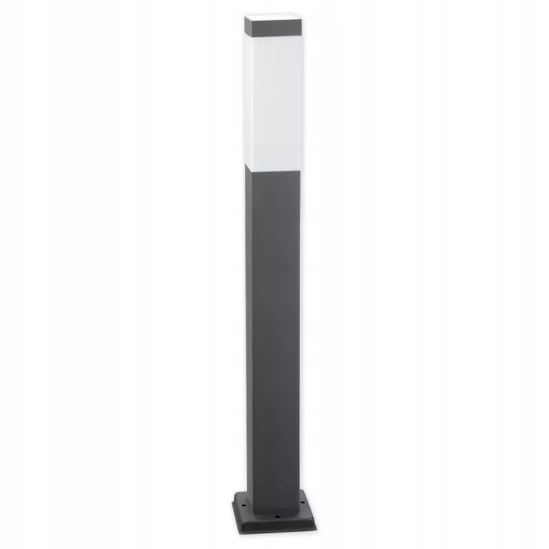 Słupek oświetleniowy kwadratowy Masterled E27 65 cm czarny-5903002033784