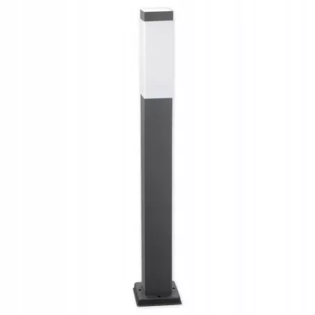 Słupek oświetleniowy kwadratowy Masterled E27 65 cm czarny-5903002033784