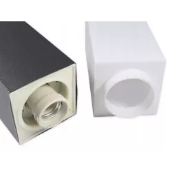 Słupek oświetleniowy kwadratowy Masterled E27 65 cm czarny-5903002033784