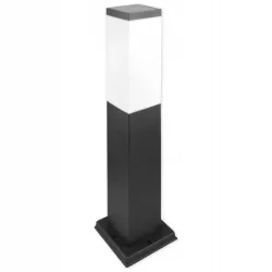Słupek oświetleniowy kwadratowy Masterled E27 65 cm czarny-5903002033784
