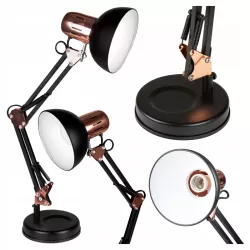 Lampka Na Biurko Biurkowa Nocna szkolna E27 LED Kreślarska Regulowana-5904703009405