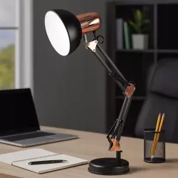 Lampka Na Biurko Biurkowa Nocna szkolna E27 LED Kreślarska Regulowana-5904703009405