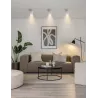 Tuba sufitowa lampa spot natynkowa ryflowana długa smukła biała GU10 IP20-5904703021650