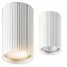 Tuba sufitowa lampa spot natynkowa ryflowana długa smukła biała GU10 IP20-5904703021650