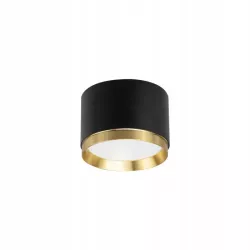 LAMPA SUFITOWA ALUMINIUM GX53 CZARNY ZŁOTY IP20-5904703021643