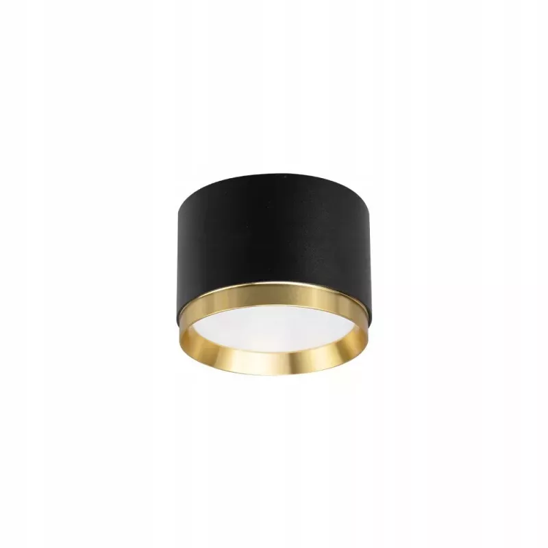 LAMPA SUFITOWA ALUMINIUM GX53 CZARNY ZŁOTY IP20-5904703021643