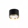 LAMPA SUFITOWA ALUMINIUM GX53 CZARNY ZŁOTY IP20-5904703021643