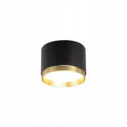 LAMPA SUFITOWA ALUMINIUM GX53 CZARNY ZŁOTY IP20-5904703021643