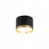 LAMPA SUFITOWA ALUMINIUM GX53 CZARNY ZŁOTY IP20-5904703021643
