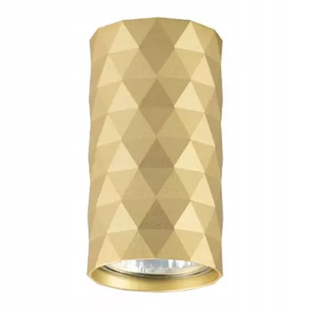 GLAMOUR OKRĄGŁA NATYNKOWA ZŁOTA 35W IP20 ALUMINIUM-5904703022060