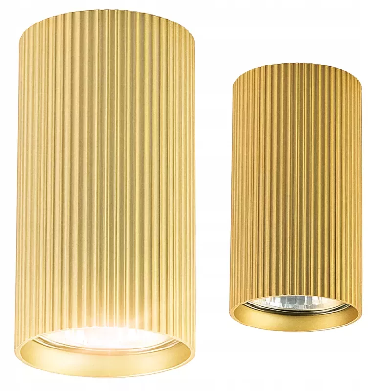 OPRAWA NATYNKOWA LED SUFITOWA LUCERNO GU10 ZŁOTA IP20 SPOT TUBA SUFITOWA-5904703021674
