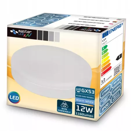 Żarówka LED GX53 ciepły 2700K SMD 1160lm 12W 230V-5904703008361