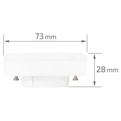 Żarówka LED GX53 10W 6500K biała zimna 935lm płaska mocna energooszczędna-5904703026297