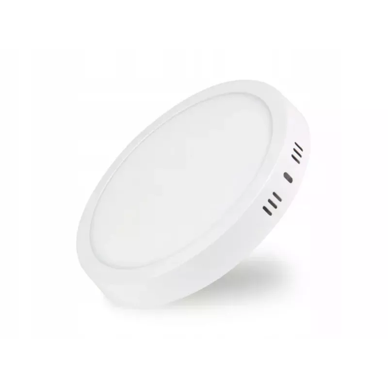 Panel LED natynkowy okrągły D21/18W/4000K biały-5903002031247