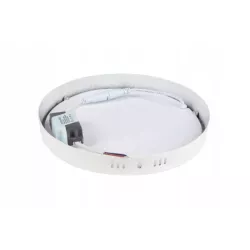 Panel LED natynkowy okrągły D21/18W/4000K biały-5903002031247