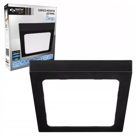 Panel LED natynkowy lampa plafon oprawa 18W biały neutralny kwadratowy-5908263383449