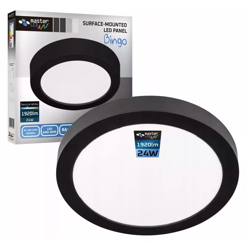 Plafon LED panel NATYNKOWY 24W 4000K sufitowy oprawa LAMPA biały neutralny-5904703001553