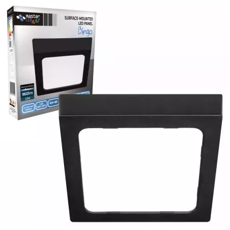 Lampa sufitowa plafon led 12W 4000K NATYNKOWY panel kwadratowy LAMPA oprawa-5904703007012