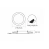 Bingo R oprawa do zabudowy LED 12W/960lm/3CCT biała-5904703016878