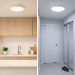 Lampa sufitowa plafon led 4000K NATYNKOWY 12W panel okrągły LAMPA oprawa-5904703016984