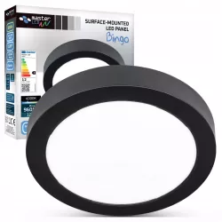 Lampa sufitowa plafon led 4000K NATYNKOWY 12W panel oprawa CZARNY-5904703017011