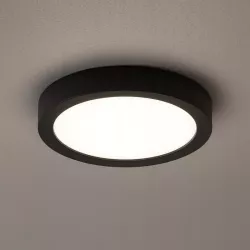 Lampa sufitowa plafon led 4000K NATYNKOWY 12W panel oprawa CZARNY-5904703017011