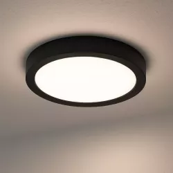 Lampa sufitowa plafon led 4000K NATYNKOWY 12W panel oprawa CZARNY-5904703017011