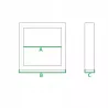 Panel LED natynkowy kwadrat Bingo 6W 4000K-5904703017035