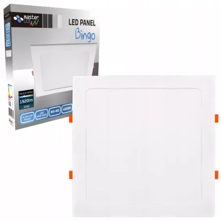 Panel LED podtynkowy Lampa Plafon 24W biały neutralny 4000K Oprawa kwadrat-5904703016861
