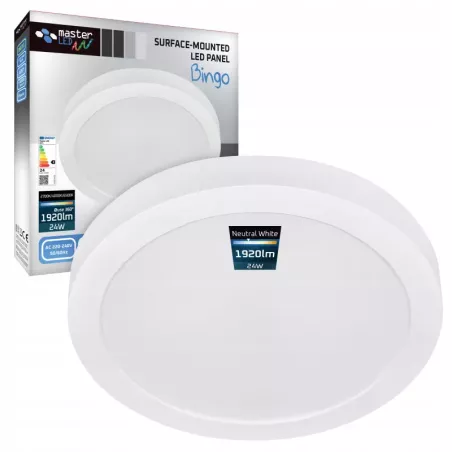 Plafon LED LAMPA Sufitowa Natynkowa 24W REGULOWANA 3CCT 2700/4000/6500K-5904703016939