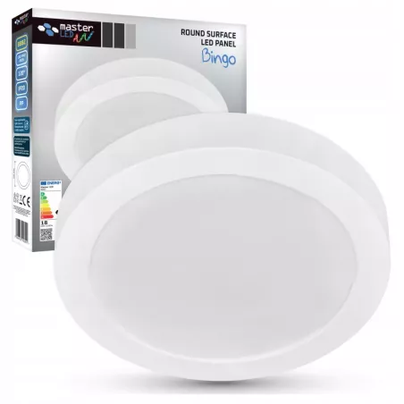 PLAFON LED PANEL NATYNKOWY NIEMRUGAJĄCY lampa 18W 4000K-5904703016991