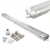 Oprawa Sufitowa Lampa Hermetyczna LED Komplet Tuby 2x36W IP65 120cm Zimna-5904703013174
