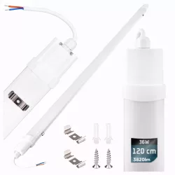 Lampa LED 36W 120cm IP65 Oprawa Sufitowa Natynkowa do Garażu Warsztatu-5904703020547