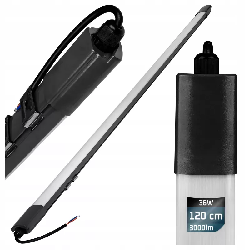 Lampa SUFITOWA PLAFON LED hermetyczna ip65 Natynkowy Oprawa 36w 120cm 4000K-5904703020554