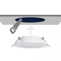 Downlight podtynkowy LED E6 4W okrągły 4000K neutralny - 8433325210014