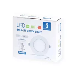Downlight podtynkowy LED E6 4W okrągły 6500K zimny - 8433325210021