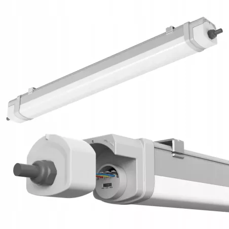 Oprawa oświetleniowa Lampa LED wisząca liniowa 120cm 40W 3CCT XUDO IP65-5904703025511