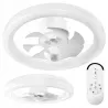 Lampa z WIATRAKIEM sufitowa LED regulacja plafon 45W 3 BARWY pilot BIAŁY-5904703014843