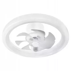 Lampa z WIATRAKIEM sufitowa LED regulacja plafon 45W 3 BARWY pilot BIAŁY-5904703014843