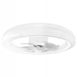 Lampa z WIATRAKIEM sufitowa LED regulacja plafon 45W 3 BARWY pilot BIAŁY-5904703014843