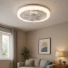 Lampa z WIATRAKIEM sufitowa LED regulacja plafon 45W 3 BARWY pilot BIAŁY-5904703014843