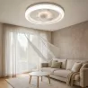 Lampa z WIATRAKIEM sufitowa LED regulacja plafon 45W 3 BARWY pilot BIAŁY-5904703014843
