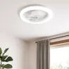Lampa z WIATRAKIEM sufitowa LED regulacja plafon 45W 3 BARWY pilot BIAŁY-5904703014843