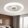Lampa z WIATRAKIEM sufitowa LED regulacja plafon 45W 3 BARWY pilot BIAŁY-5904703014843