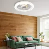 Lampa z WIATRAKIEM sufitowa LED regulacja plafon 45W 3 BARWY pilot BIAŁY-5904703014843