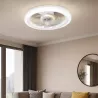 Lampa z WIATRAKIEM sufitowa LED regulacja plafon 45W 3 BARWY pilot BIAŁY-5904703014843