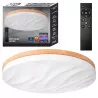 Lampa sufitowa plafon LED regulacja 54W 3 BARWY pilot BIAŁY drewno XUDO-5904703014836