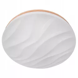 Lampa sufitowa plafon LED regulacja 54W 3 BARWY pilot BIAŁY drewno XUDO-5904703014836
